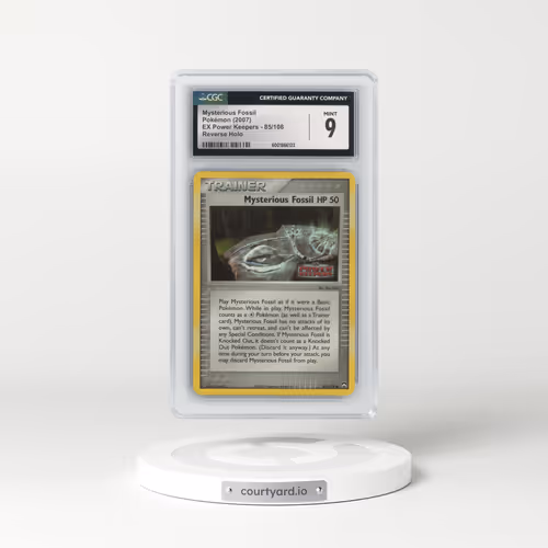 2007 EX Power Keepers #85/108 Mysterious Fossil - Reverse Holo (CGC 9 MINT)