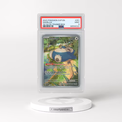 2023 Pokémon Svp EN-SV Black Star Promo #051 Snorlax - 151 Elite Trainer Box (PSA 9 MINT)