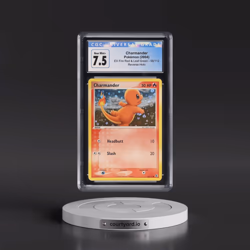 2004 EX Fire Red & Leaf Green #58/112 Charmander - Reverse Holo (CGC 7.5 NM+)