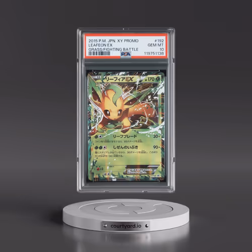 2015 Pokémon XY Promo #192 Leafeon EX - Holo Grass/Fighting Battle (PSA 10 GEM MINT)