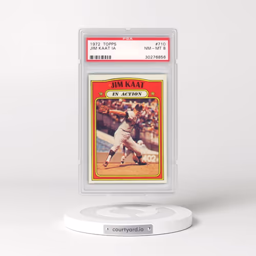 1972 Topps #710 Jim Kaat - In Action (PSA 8 NM-MT)