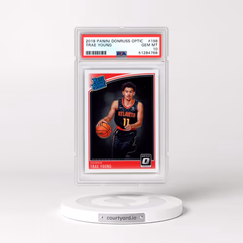 2018 Panini Donruss Optic #198 Trae Young (PSA 10 GEM MINT)
