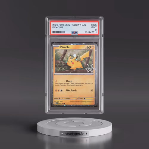 2025 Pokémon Holiday Calendar #025 Pikachu (PSA 9 MINT)