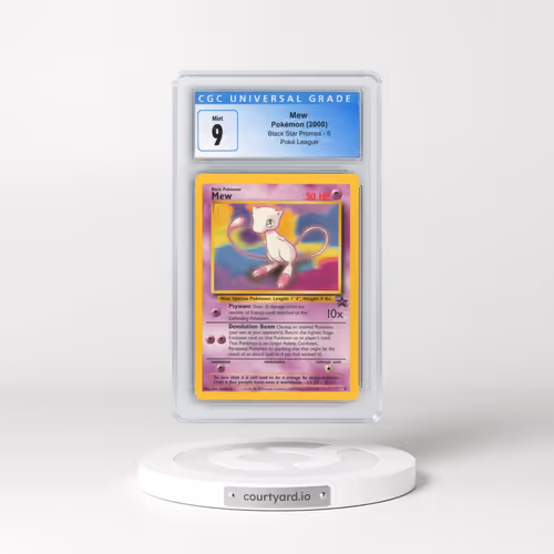 1999 Black Star Promos #8 Mew - Pokémon League (CGC 9 MINT)