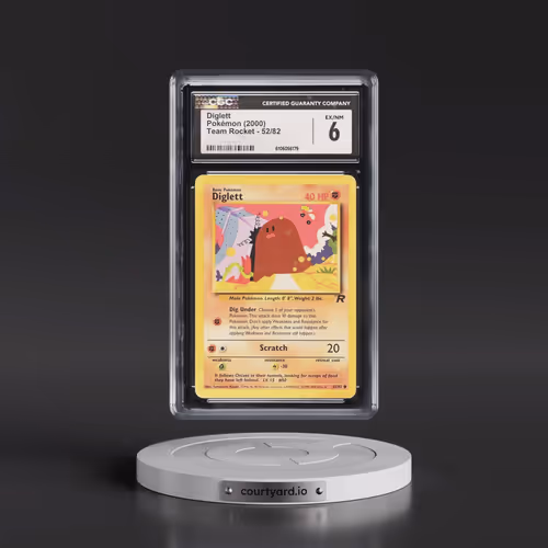 1999 Team Rocket #52/82 Diglett (CGC 6 EX-NM)