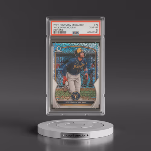 2023 Bowman Mega Box Chrome #76 Jackson Chourio (PSA 10 GEM MINT)