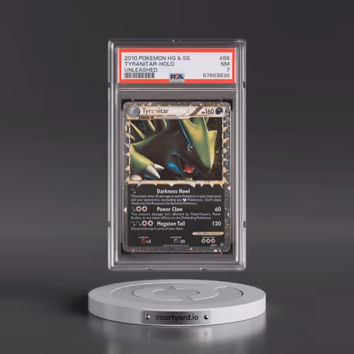 2010 Pokémon Heartgold & Soulsilver Unleashed #88 Tyranitar - Holo (PSA 7 NM)