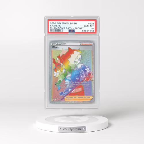 2020 Pokémon Sword & Shield Champion's Path #078 Piers - Full Art Secret (PSA 10 GEM MINT)