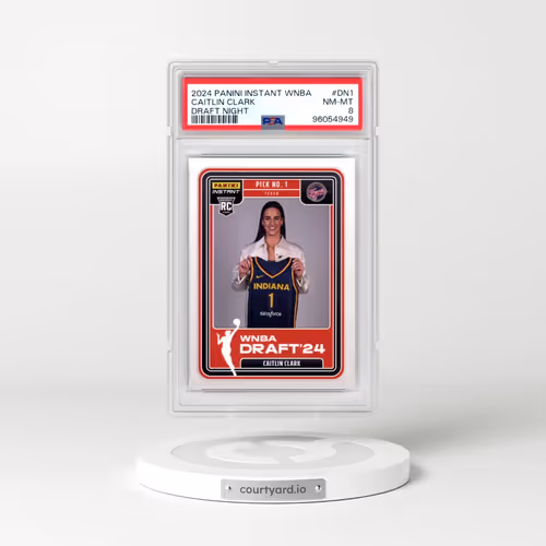 2024 Panini Instant WNBA Draft Night #DN1 Caitlin Clark (PSA 8 NM-MT)