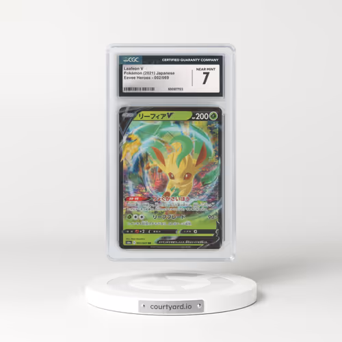 2021 Eevee Heroes #002/069 Leafeon V - Holo (CGC 7 NM)