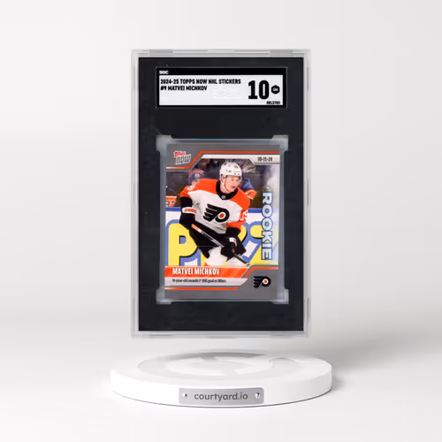 2024 Topps Now Nhl Stickers #9 Matvei Michkov (SGC 10 GEM MINT)