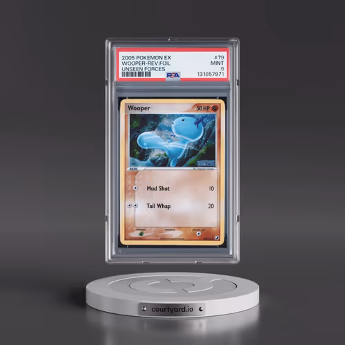 2005 Pokémon EX Unseen Forces #79 Wooper - Reverse Foil (PSA 9 MINT)