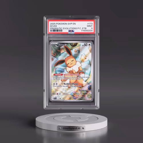 2025 Pokémon Svp EN-SV Black Star Promo #173 Eevee - Prismatic Evolutions Pokemon Center Elite Train