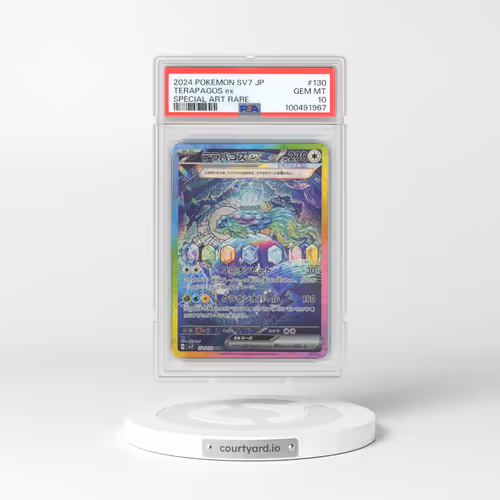 2024 Pokémon SV7-Stellar Miracle #130 Terapagos EX - Holo Special Art Rare (PSA 10 GEM MINT)