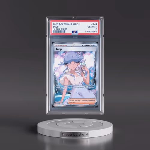2023 Pokémon Par EN-Paradox Rift #244 Tulip - Ultra Rare (PSA 10 GEM MINT)
