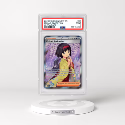 2023 Pokémon Mew EN-151 #196 Erika's Invitation - Ultra Rare (PSA 9 MINT)