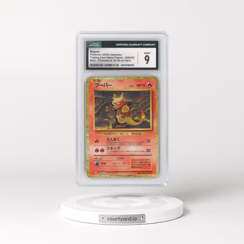2023 Trading Card Game Classic - CLF, CLL, CLK #006/032 Magmar - Charizard & Ho-Oh ex Deck - CLL Holo (CGC 9 MINT)