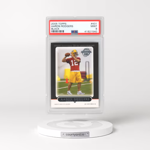 2005 Topps #431 Aaron Rodgers - Black (PSA 9 MINT)