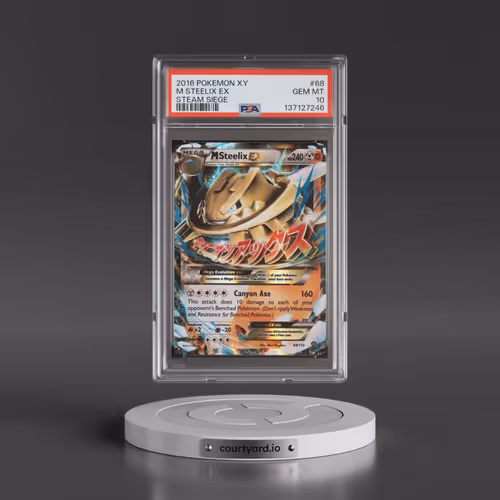 2016 Pokémon XY Steam Siege #68 M Steelix EX - Holo (PSA 10 GEM MINT)