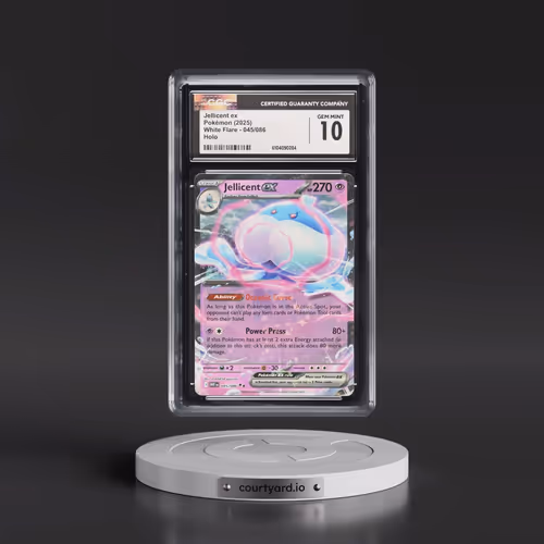 2025 Pokémon Wht EN-White Flare #045 Jellicent EX - Holo (CGC 10 GEM MINT)