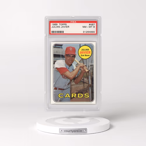 1969 Topps #497 Julian Javier (PSA 8 NM-MT)
