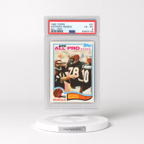 1982 Topps #51 Anthony Munoz - All-Pro (PSA 6 EX-MT)
