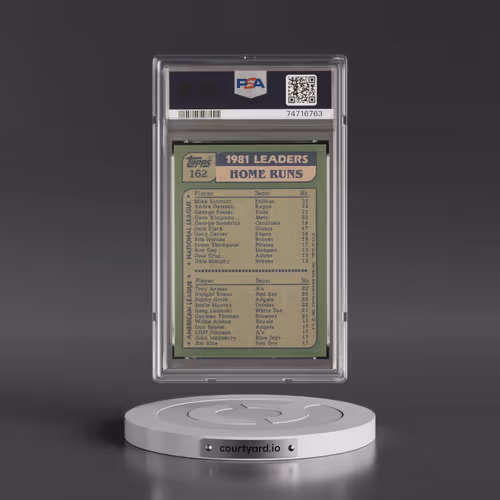 1982 Topps #162 Home Run Leaders (PSA 9 MINT)