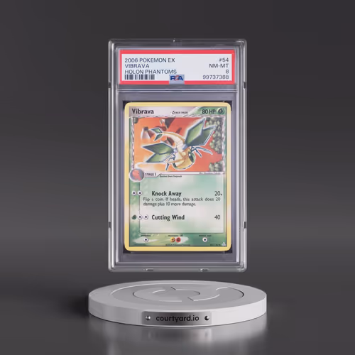 2006 Pokémon EX Holon Phantoms #54 Vibrava (PSA 8 NM-MT)