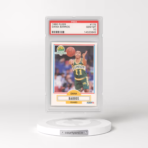 1990 Fleer #175 Dana Barros (PSA 10 GEM MINT)