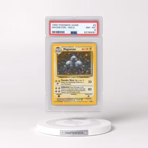 1999 Pokémon Game #9 Magneton - Holo (PSA 8 NM-MT)