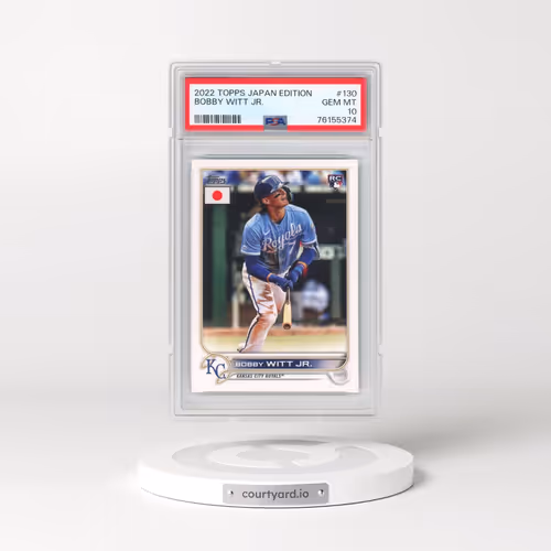 2022 Topps Japan Edition #130 Bobby Witt Jr. (PSA 10 GEM MINT)