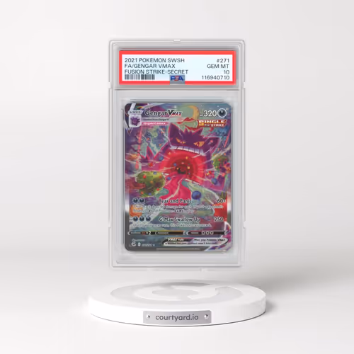 2021 Pokémon Sword & Shield Fusion Strike #271 Gengar Vmax - Full Art Secret (PSA 10 GEM MINT)