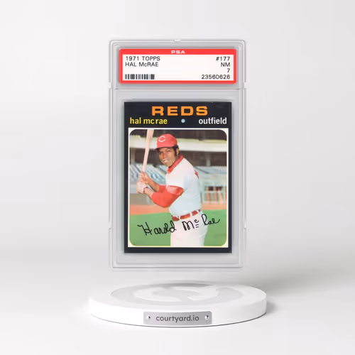1971 Topps #177 Hal McRae (PSA 7 NM)