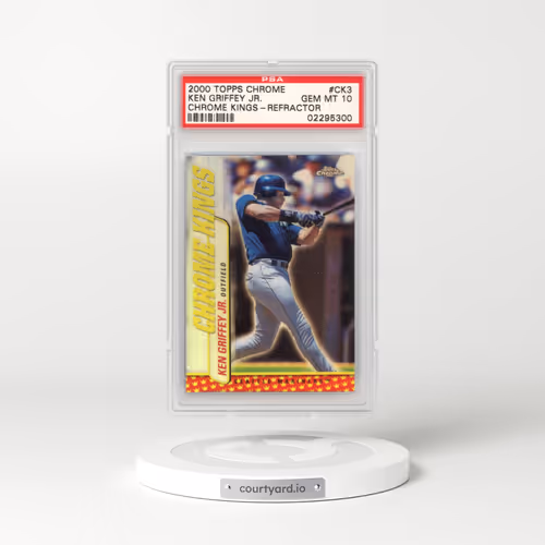 2000 Topps Chrome Chrome Kings #CK3 Ken Griffey Jr - Refractor (PSA 10 GEM MINT)