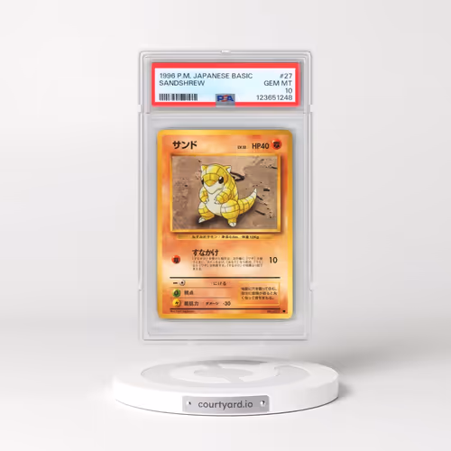 1996 Pokémon Basic #27 Sandshrew (PSA 10 GEM MINT)
