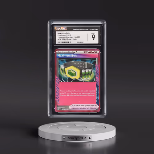 2023 Temporal Forces - TEF EN #154/162 Maximum Belt - ACE SPEC Rare Holo (CGC 9 MINT)
