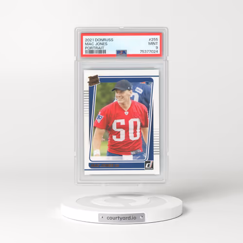 2021 Panini Donruss #255 Mac Jones - Portrait (PSA 9 MINT)