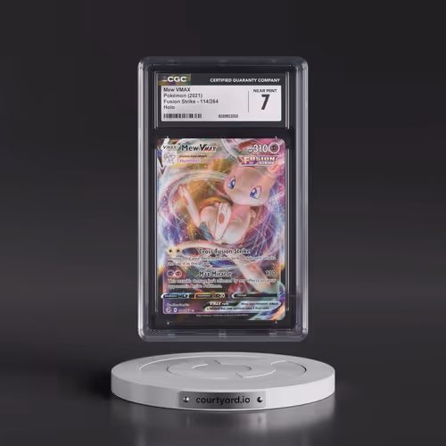 2019 Fusion Strike #114/264 Mew VMAX - Holo (CGC 7 NM)