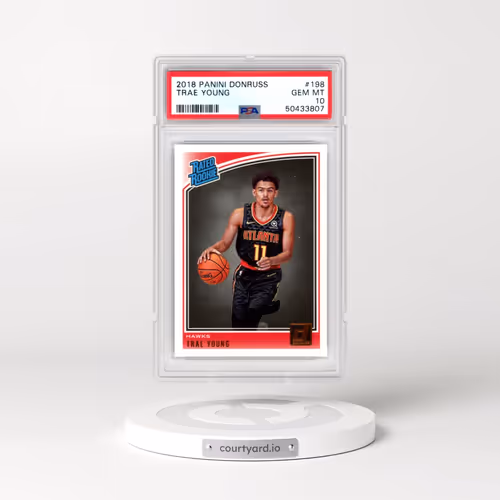 2018 Panini Donruss #198 Trae Young (PSA 10 GEM MINT)