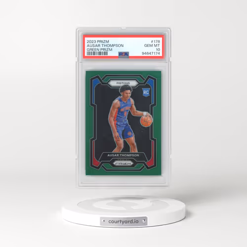 2023 Panini Prizm #178 Ausar Thompson - Green Prizm (PSA 10 GEM MINT)