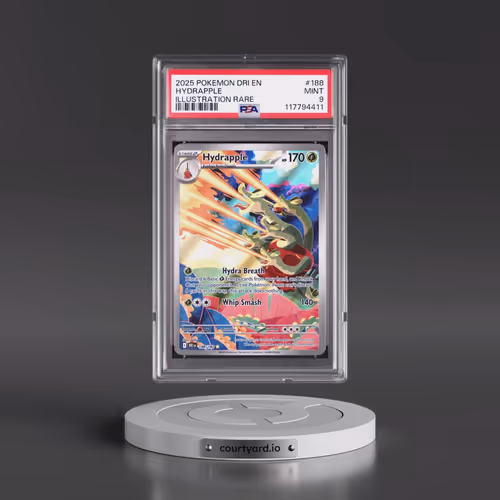 2025 Pokémon Dri EN-Destined Rivals #188 Hydrapple - Illustration Rare (PSA 9 MINT)