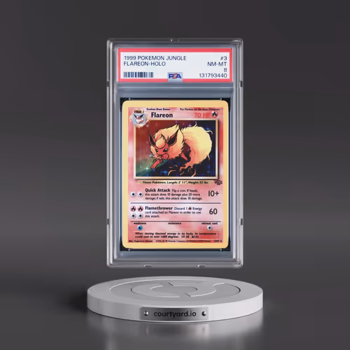 1999 Pokémon Jungle #3 Flareon - Holo (PSA 8 NM-MT)