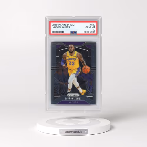 2019 Panini Prizm #129 LeBron James (PSA 10 GEM MINT)