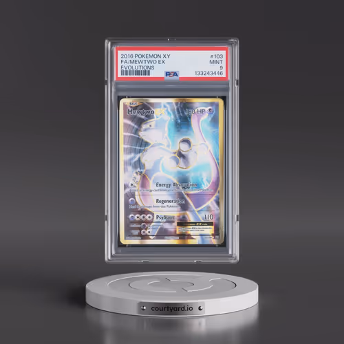 2016 Pokémon XY Evolutions #103 Mewtwo EX - Holo Full Art (PSA 9 MINT)