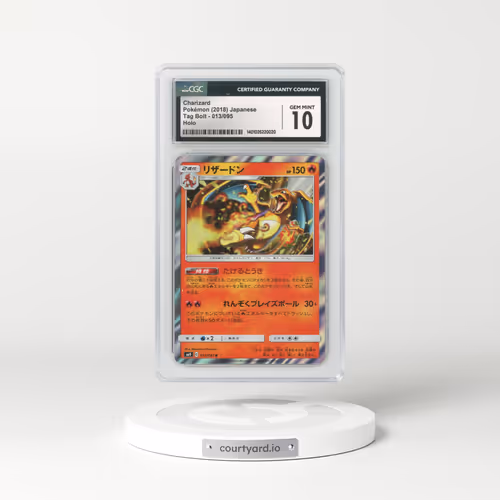 2018 Japanese Tag Bolt #13 Charizard - Holo (CGC 10 GEM MINT)