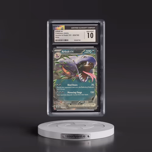 2023 Scarlet & Violet 151 - MEW EN #024/165 Arbok ex - Holo (CGC 10 GEM MINT)