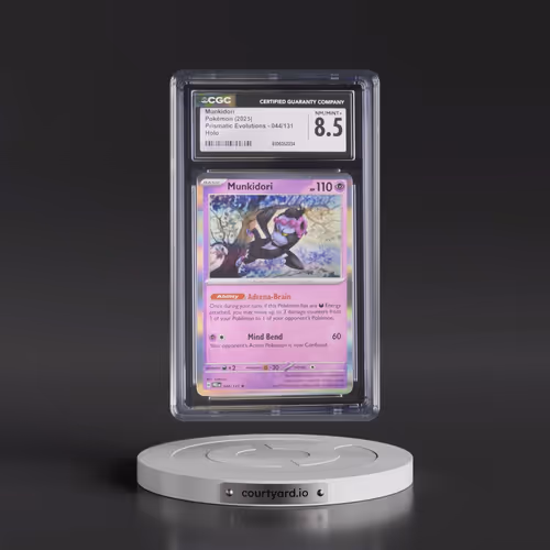 2024 Prismatic Evolutions - PRE EN #044/131 Munkidori - Holo (CGC 8.5 NM-MT+)
