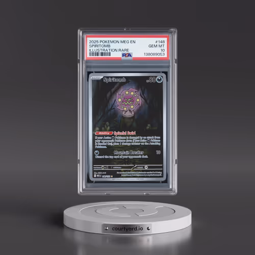 2025 Pokémon Meg EN-Mega Evolution #148 Spiritomb - Illustration Rare (PSA 10 GEM MINT)