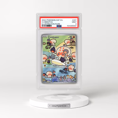 2024 Pokémon Ssp EN-Surging Sparks #207 Clobbopus - Illustration Rare (PSA 9 MINT)