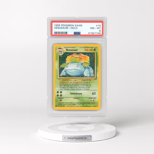 1999 Pokémon Game #15 Venusaur - Holo (PSA 8 NM-MT)